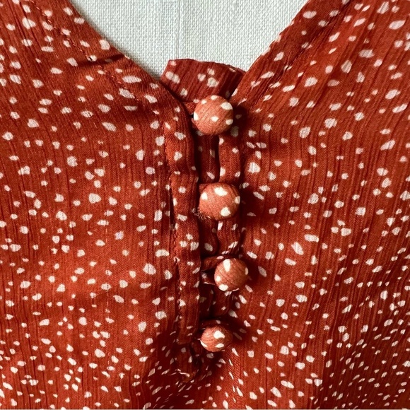 Abercrombie & Fitch chiffon button front body suit 498 - Picture 7 of 11